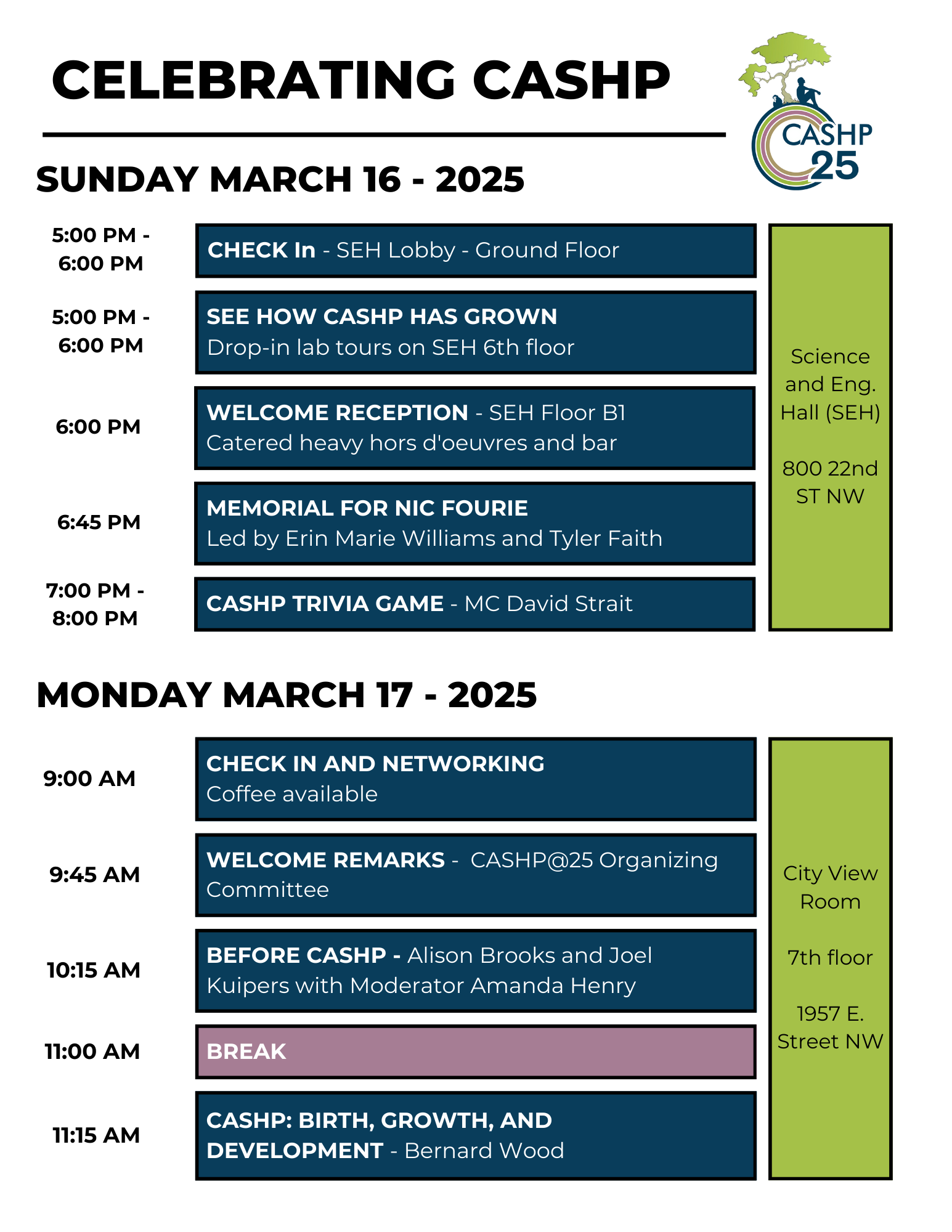 CASHP@25 schedule page 1