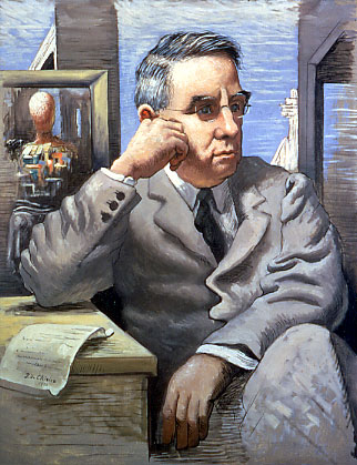 Portrait of Dr. Albert C. Barnes painted by Giorgio de Chirico, 1926