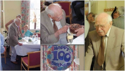 Percy at his 100th birthday party